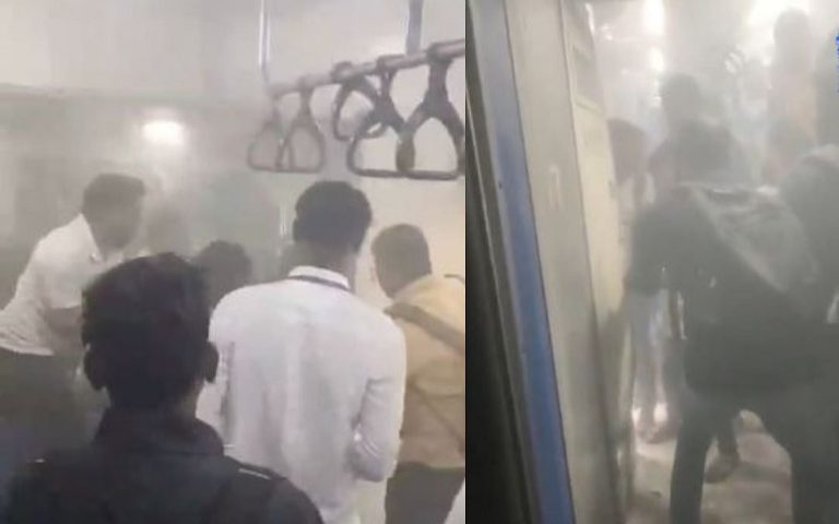 पुण्यात डेमू ट्रेनच्या डब्यात लागली आग, प्रचंड धूर अन् प्रवाशांची पळापळ