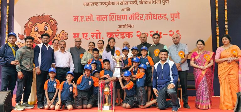 ज्ञानमंदिर कळंबोली शाळेने पटकवले ‘मएसो क्रीडा करंडक २०२६’चे विजेतेपद