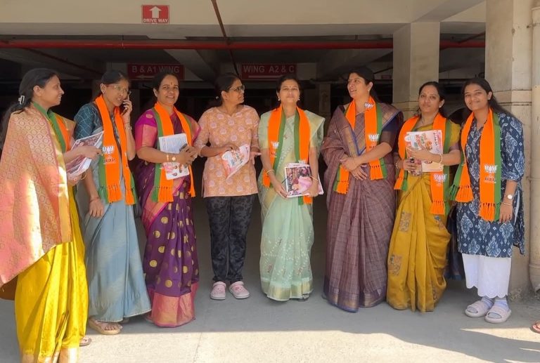 प्रभाग 38 मध्ये राणी भोसले यांचे उत्स्फूर्त स्वागत; महिलांचा भक्कम पाठिंबा