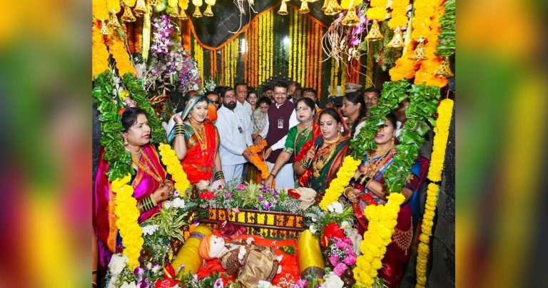 शिवनेरीवर शिवरायांच्या शौर्याचा जागर! छत्रपती शिवाजी महाराजांनी दिलेला मार्गावर चालणे हाच सर्वांगीण विकास: मुख्यमंत्री