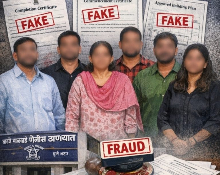 बनावट बांधकाम परवानग्याद्वारे शासनाची फसवणूक; वारजे पोलीस सात गुन्हा दाखल